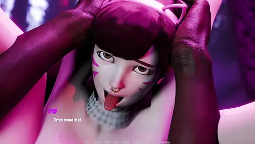 Overwatch XXX - Overwatch's Sex Addict D.va - D.va Route
