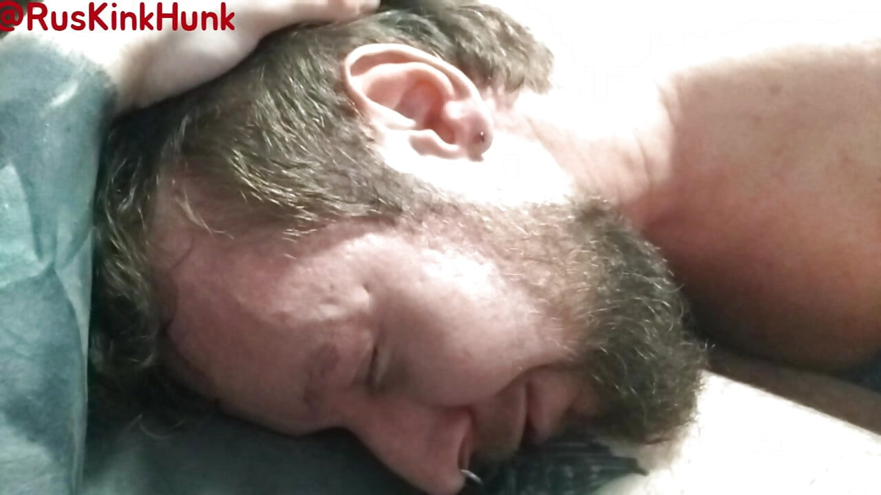 The hairy bear came inside me several times, and then he fisted me