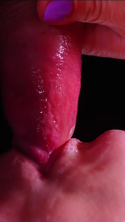 Epic moment from "CLOSE UP: BEST Milking Mouth for your DICK! Sucking Cock ASMR, Tongue and Lips BLOWJOB DOUBLE CUM -XSanyAny"