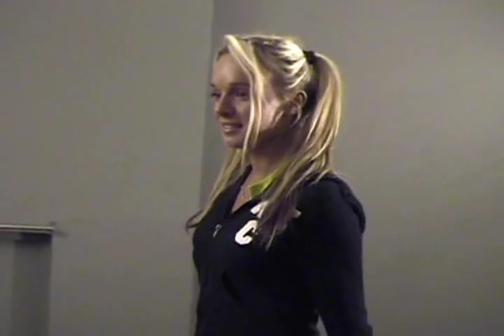 Perfect French blonde takes care of two fat dicks