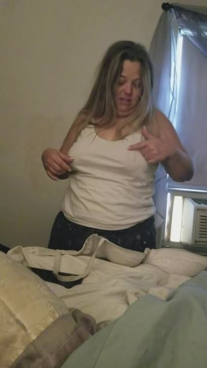 Wife checking sore nipples