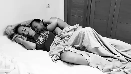 Midnight MILF Trying to Stay Quiet Don’t Wake the Roommate