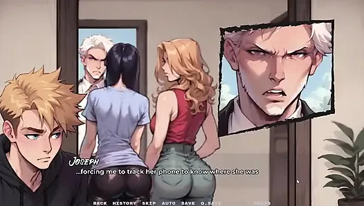 My New Girlfriend Taboo Hentai Game Ep.49 My Step Sis Grabbed My GF's Ass in Front of Her Stepfather!