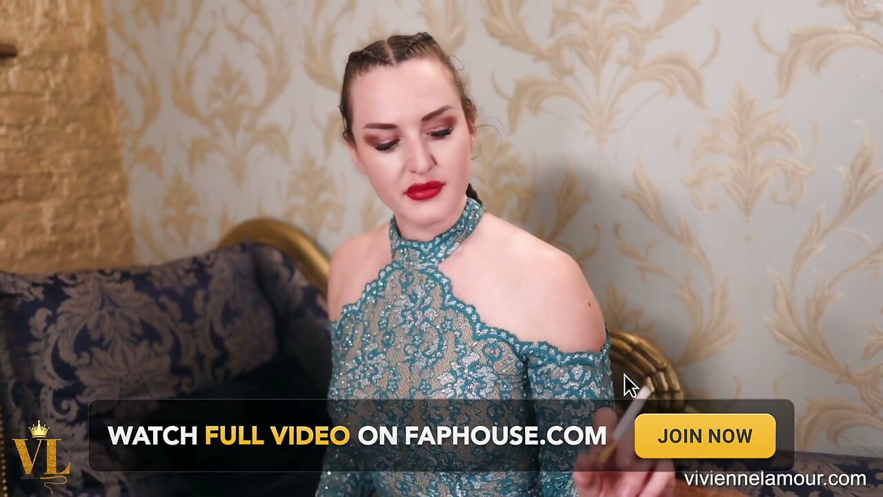 Vivienne l'amour - hút thuốc và vuốt ve với nữ thần 1080p Full HD