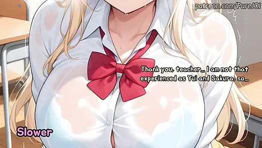 Girls from Saimin Seishidou are passing teacher's special exam (Sex JOI)