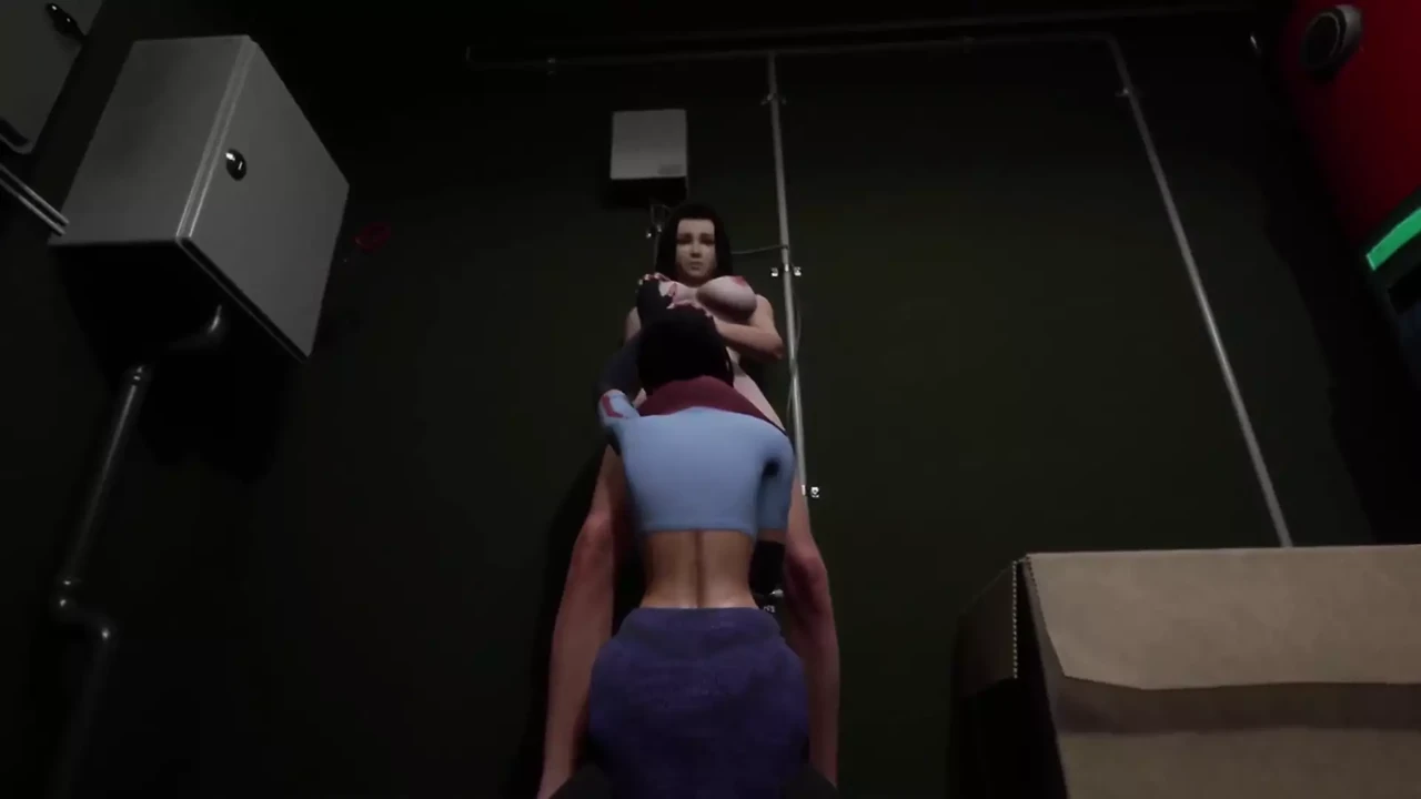 Lesbians in the boiler room: 3D porn Short Clip