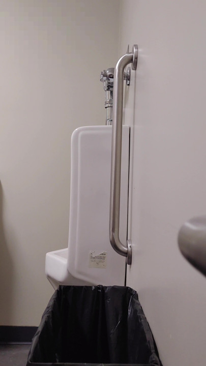 Urinal jerking at work