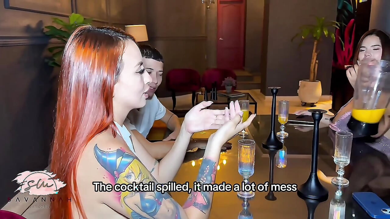 Mom-in-law having sex with her son-in-law at a family dinner - Savannah Watson