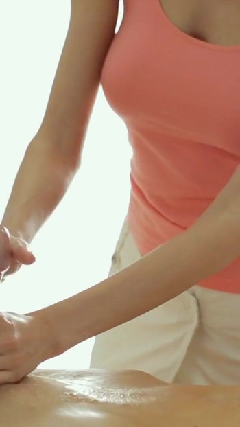 Stunning moment from "Sensual female masseur gives happy ending massage to her male client FERR-ART"