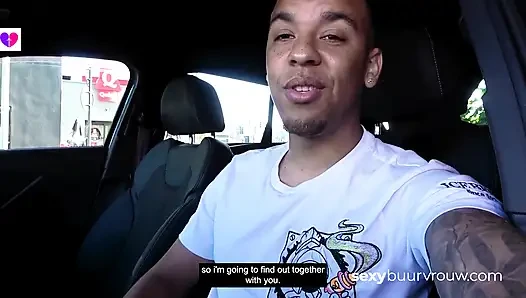 Interracial: Schwarzer typ fickt teen in seinem auto (holland-porno)