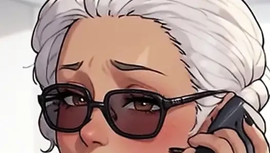 Waifu sekretaris dewasa lagi asik pov - close up sambil menggoda