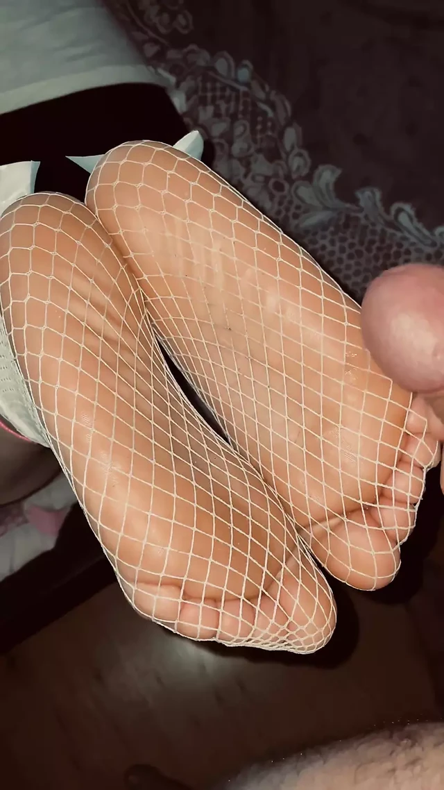 Amateur nice stockings feet