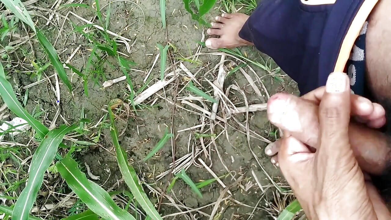 Big Cock Cumming on Field, Milk Cumshot