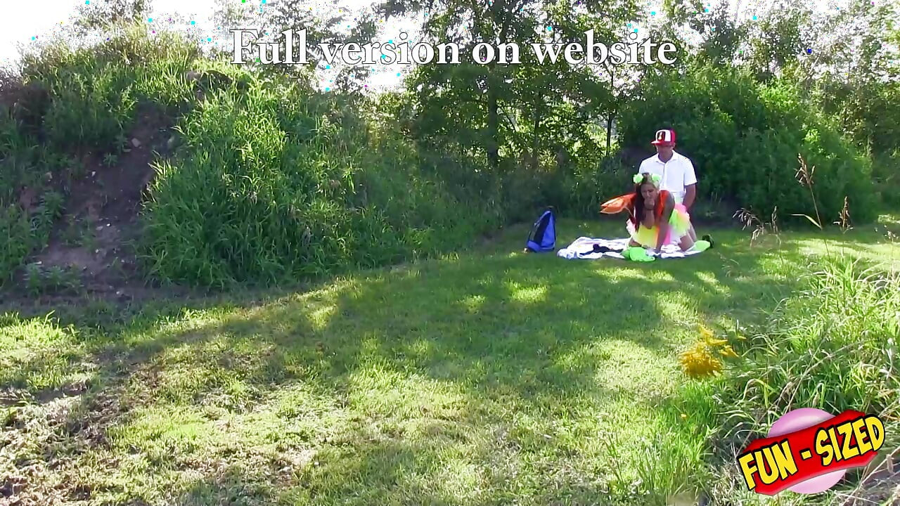 FunSize Teens - A Petite Cosplaying as a Pokemon is Fucked Outdoor