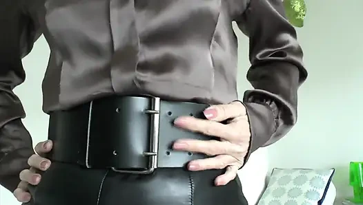 Belt Fitting in the Living Room, Part 1, Lady Victoria Valente