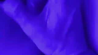 Kitty cums in blue 2