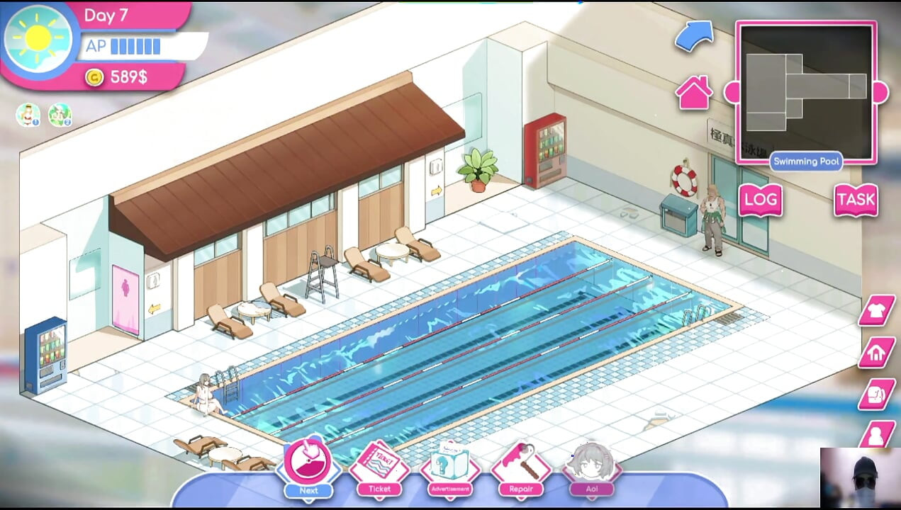 Ep-1 lifeguard holic! NTR Hentai game gameplay! I got a swimming pool and there are many hot girls!