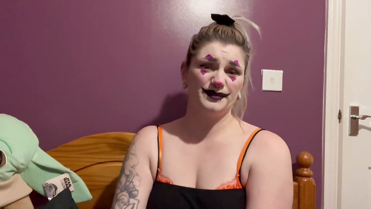 Clown Step-sister Spots You Creeping JOI Game