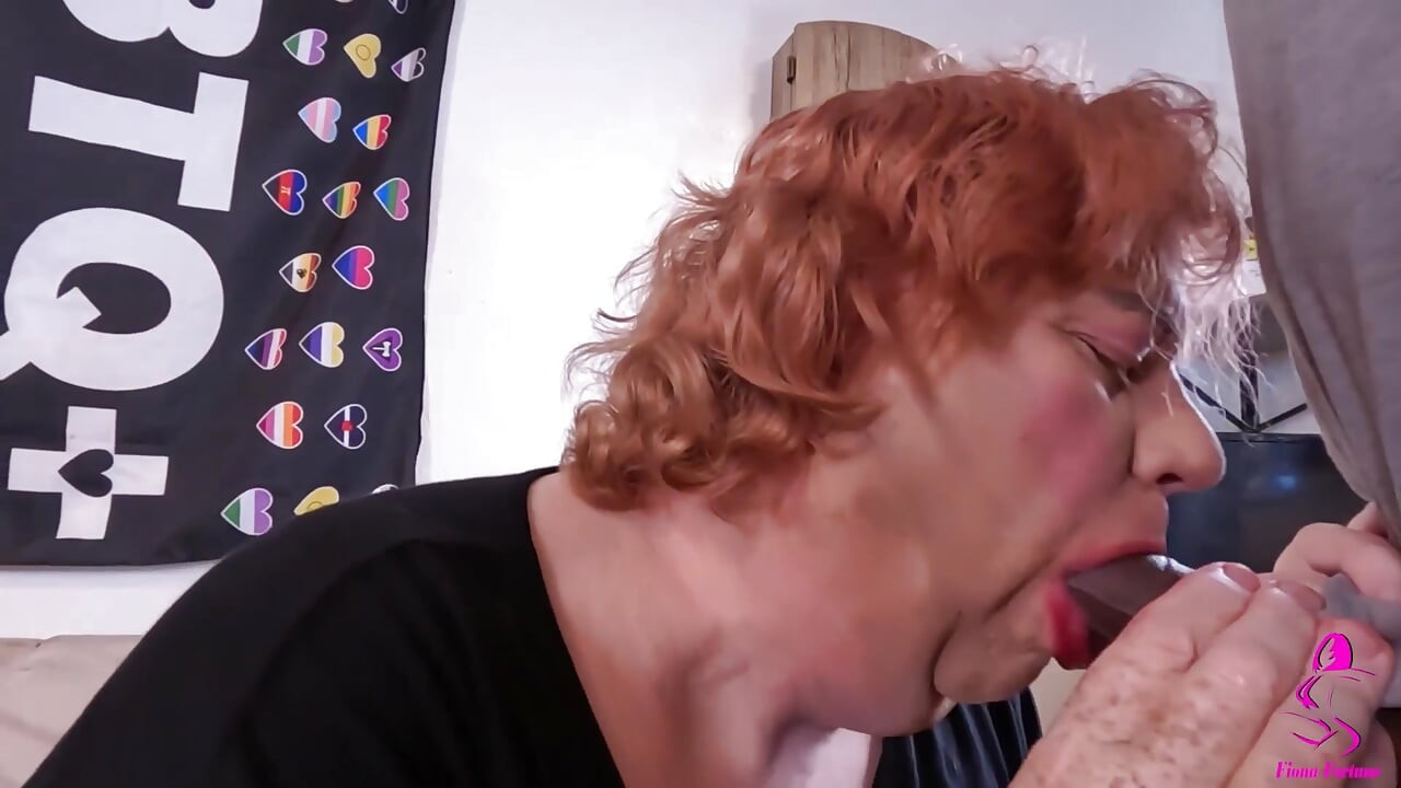 Cum Fountain explodes all over Fat CD Sissy after BBC Butt Fuck