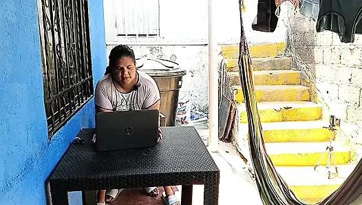 Outdoor sex with my horny, big-assed neighbor
