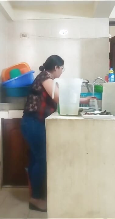 Maid Fucked by Her Boss, My Wife Almost Caught Us