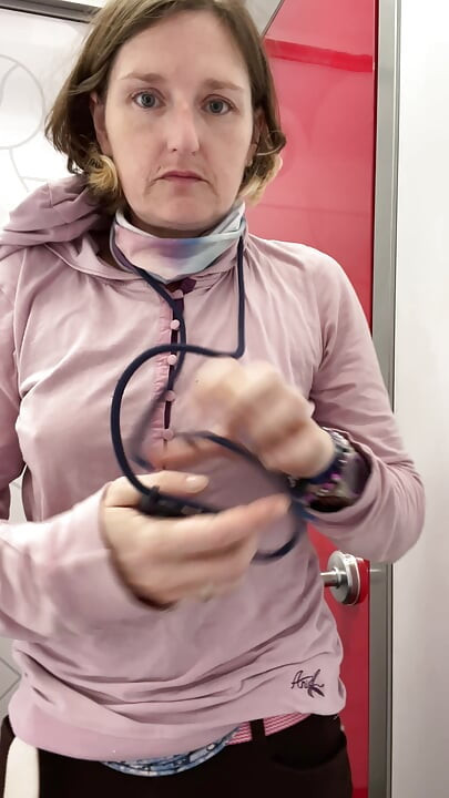 De-robing to try on new clothes whilst birthday shopping - filming fail!