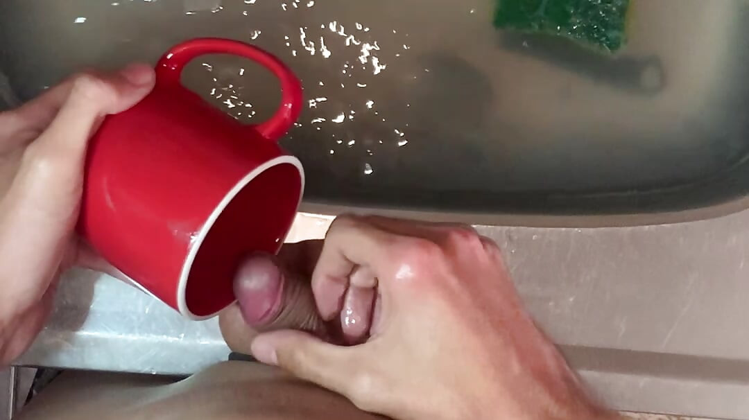 POV Washing Dishes With My Tiny Cock sitting on the Sink