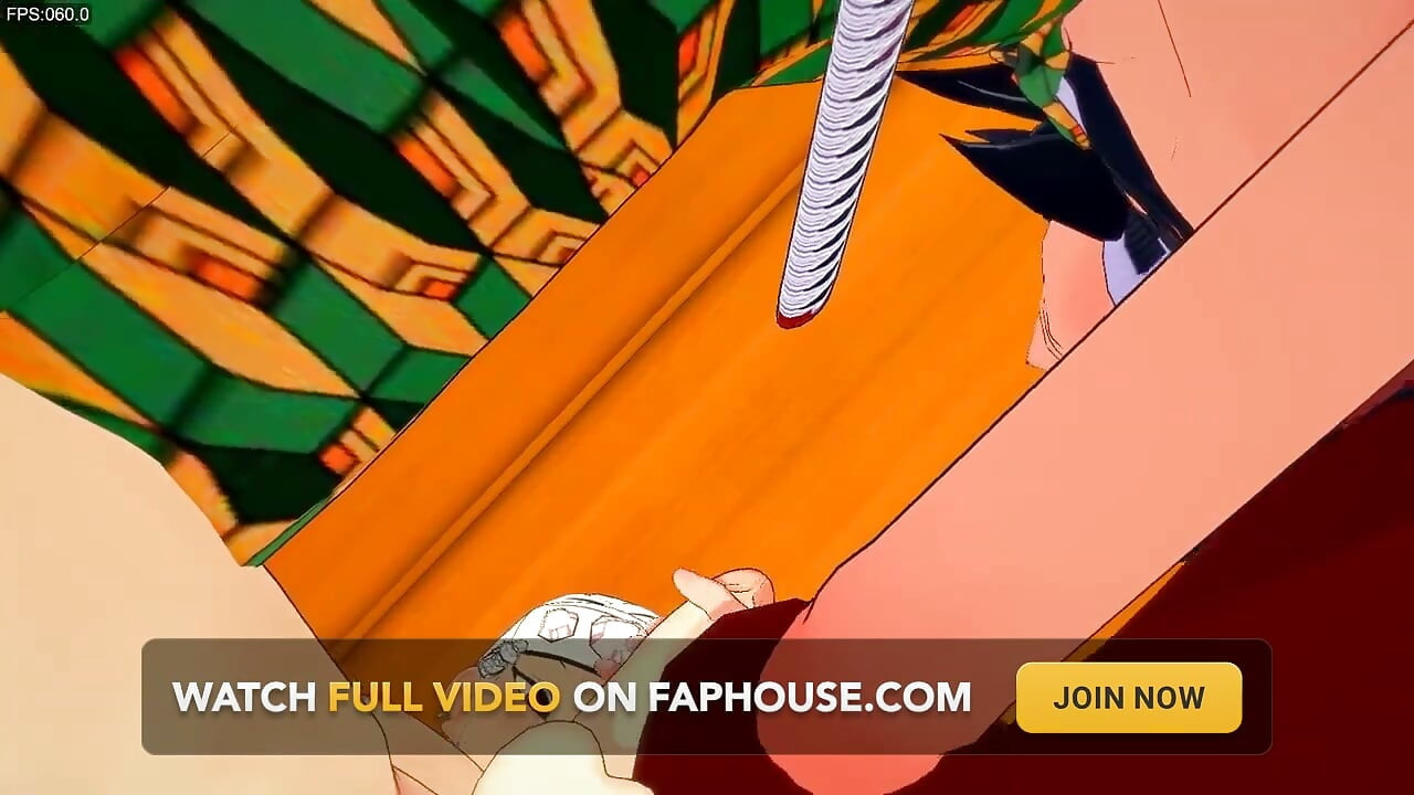 Kimetsu no yaiba yaoi - Tomioka haathon se chudaee aur uzuee ke saath beyarbaak