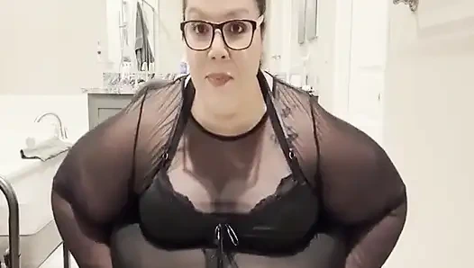 Luxe in Lingerie: Plump Paradise Tight Chair Tease (sd)