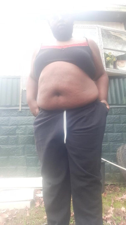 Chubby black sissy
