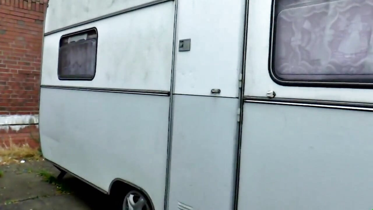 Old and young dogging in the camper