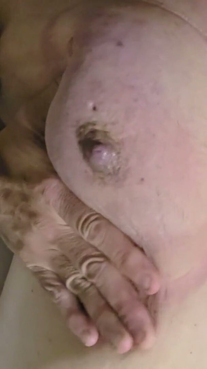 Sissy's fat and saggy udders get pumped | Clip 1