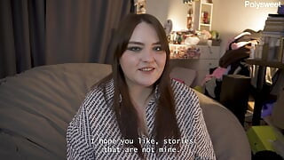 Porn story - ballgag I could only mumble while she fucked me with a strap-on