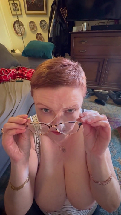 Redhead stepmom sucks step sons Monster Cock | Clip 1