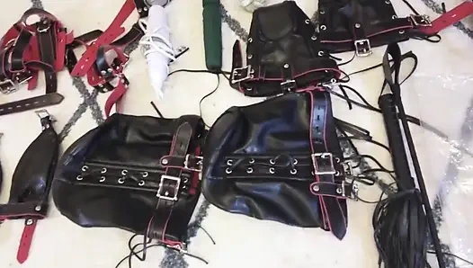 Dressed in Jk Clothes Is Restrained and Whipped