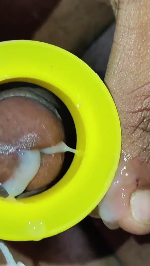 Indian Teen Fucks a Pipe Tape Hole and Cums with extreme Orgasm | Clip 2
