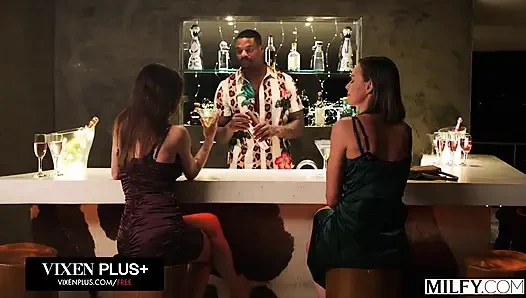 Milfy, freche ehefrau vibratoma teilt einen bbc mit hottie malena