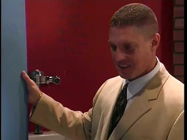 Villain with a big stiff cock plows through petite Asian's tight pussy in bathroom