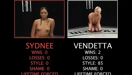 Vendetta (lifetime 2-2) Vs the Black Widow (lifetime 0-1)