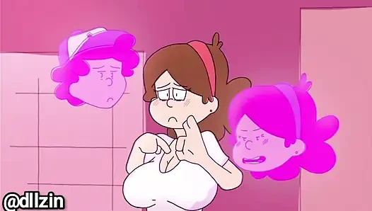 She invited her friend to the bathroom