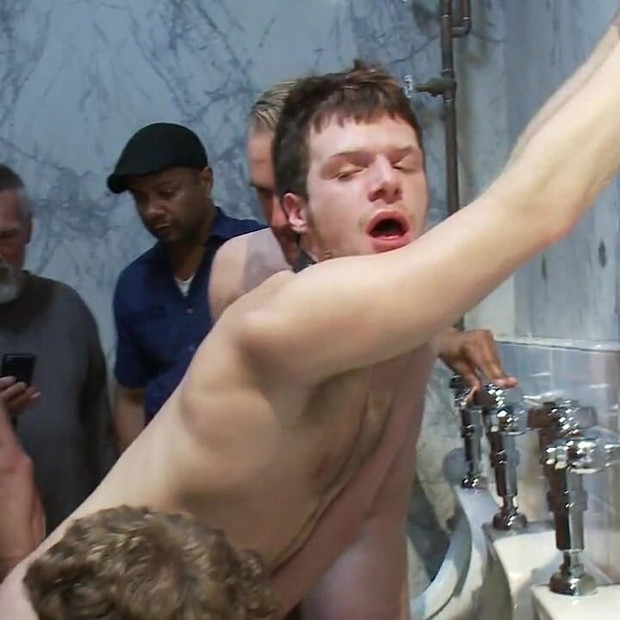 Brian bonds gets caught in a piss and cum fest.