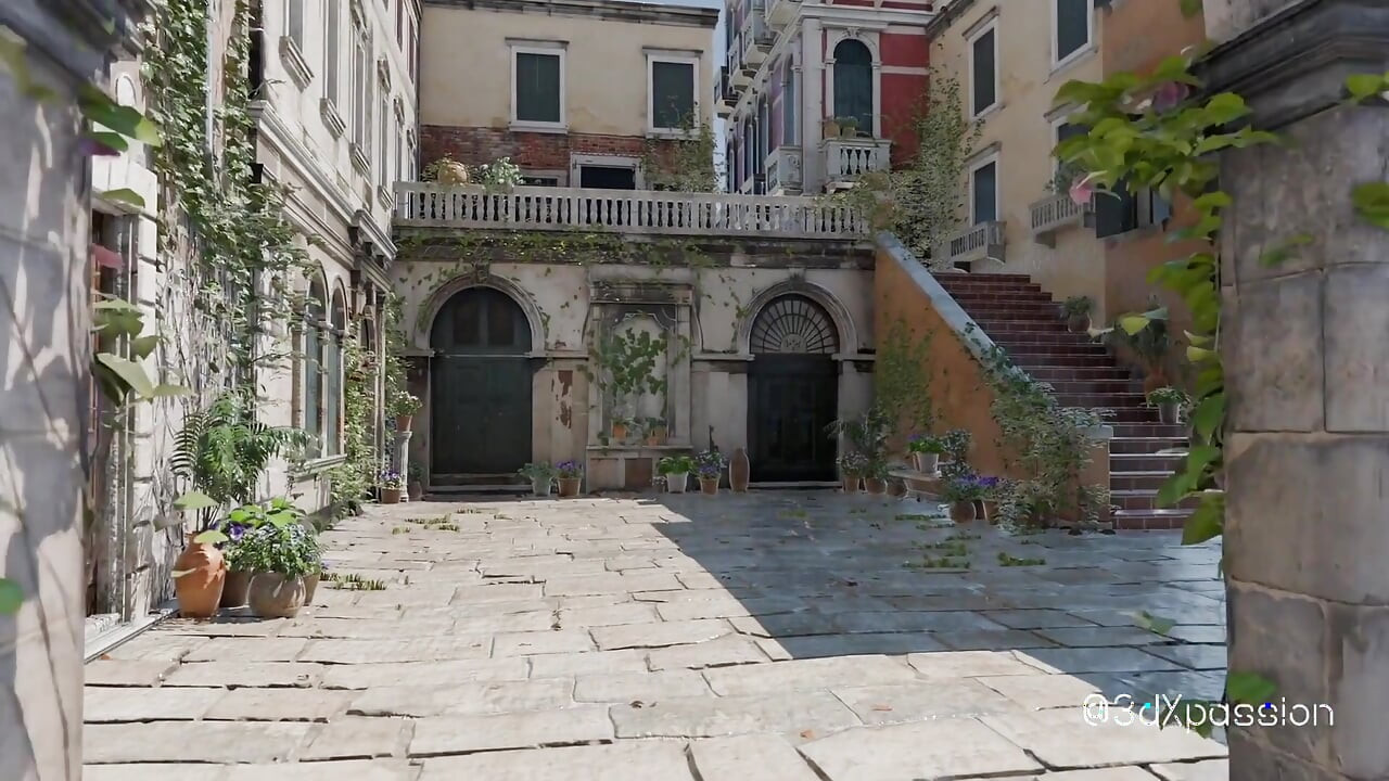 La baronessa sexy fa sesso appassionato con Casanova in una stanza di lusso a Venezia