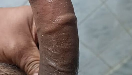 Solo masturbation oiled  Indian dick