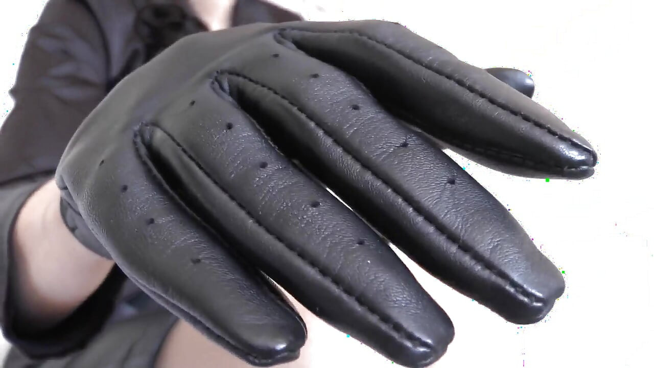 Schwarze Lederhandschuhe-der Geruch Von Leder Macht Dich so Geil, Lady Victoria Valente