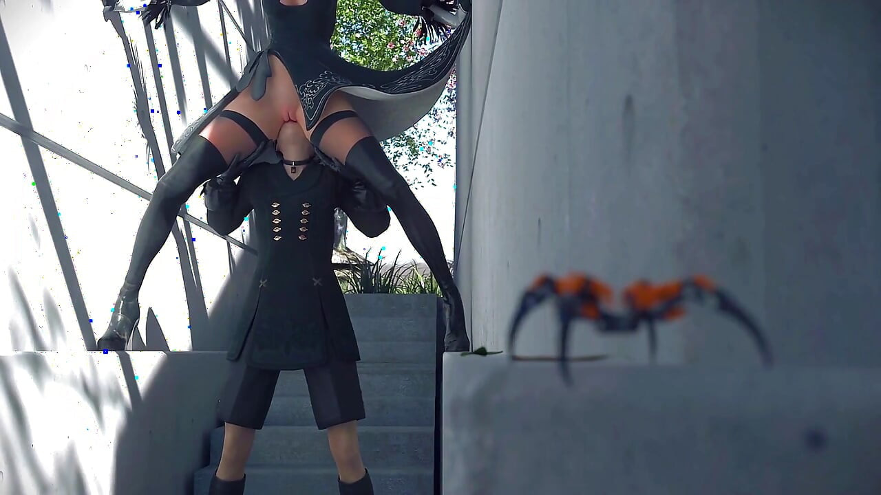 9S X 2B σε μια ειδική αποστολή 3D Hentai χωρίς λογοκρισία