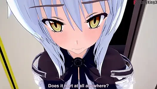 Koneko Blackmailed sex on the train - DXD NTR Madness Series