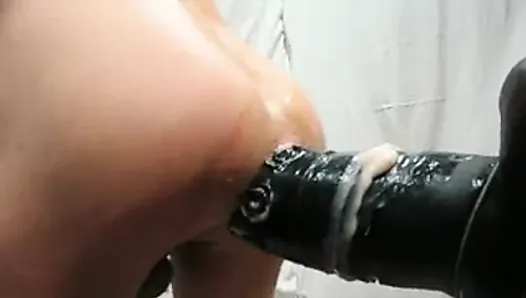 Fucking Session With My Homemade Adaptated Dildo I