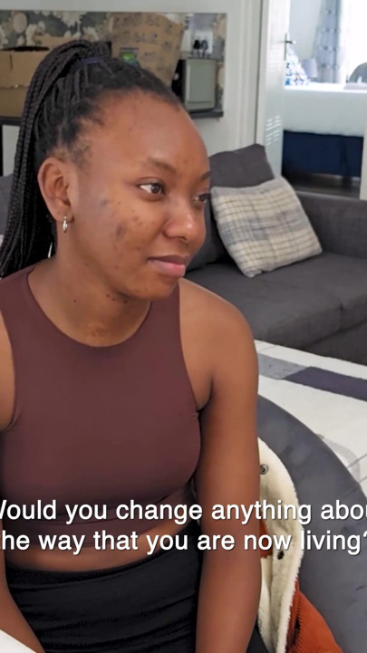 This EBONY TEEN said modeling was her dream... she bent over & worked her ASS off  on my couch | Clip 1