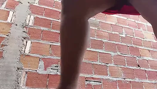 Big ass bbw stepmom showing ass to camera and farting