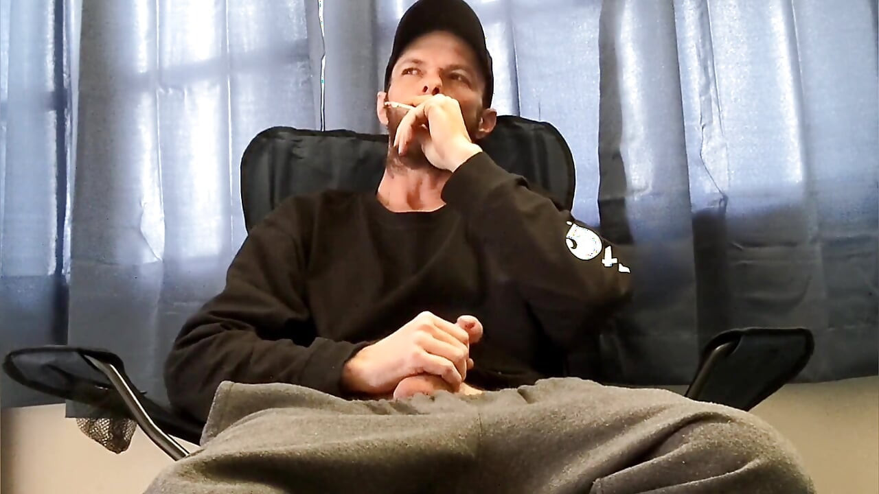 Smoking and Stroking Compilation - Smoke, Big Dick and Cum